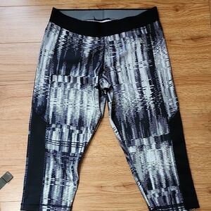 Adidas Techfit Black and White Leggings